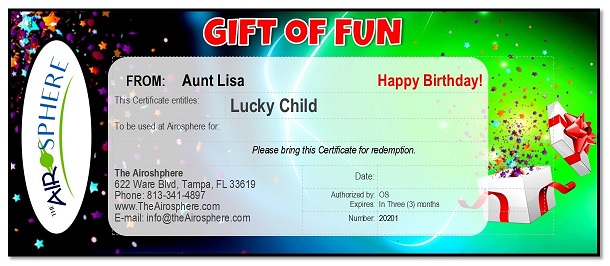 Gift Certificate Airosphere